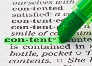 Content is Information used to attract customers to your site