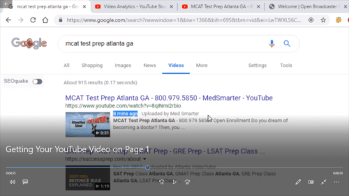 Watch this video: How to Get Your YouTube Video on Page 1 of Google Video Results